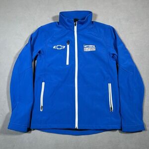 Chevrolet Chip Ganassi Racing Jacket Mens S Blue Fleece Lined Full Zip NTT Data